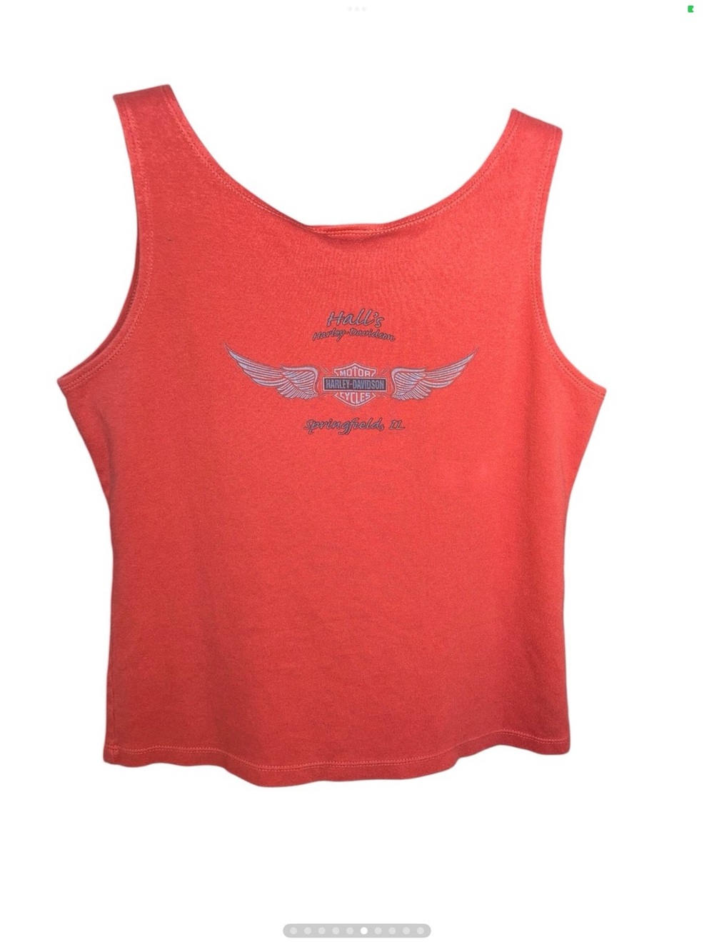 HARLEY-DAVIDSON | Rhinestone Eagle Tank Top | Orange | Size L - Picture 10 of 15
